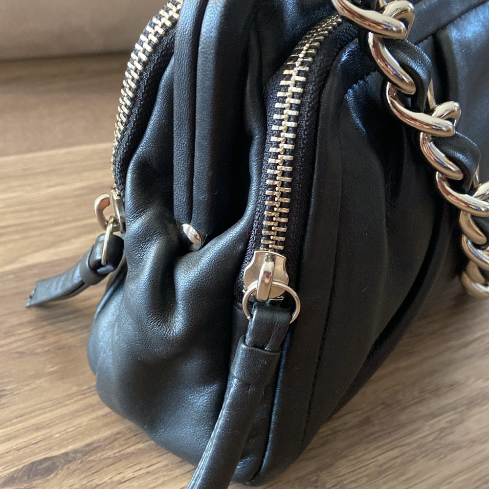 Coach Black Leather Shoulder Bag - Picture 3 of 11